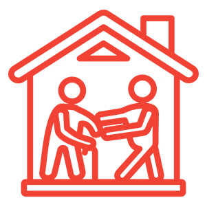Caregiver helping elderly person at home