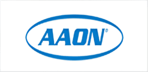 AAON blue oval company logo
